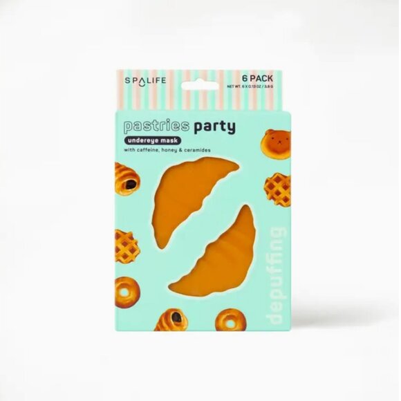 SpaLife Pastries Party Depuffing Undereye Masks - 6 Pairs - Picture 1 of 1